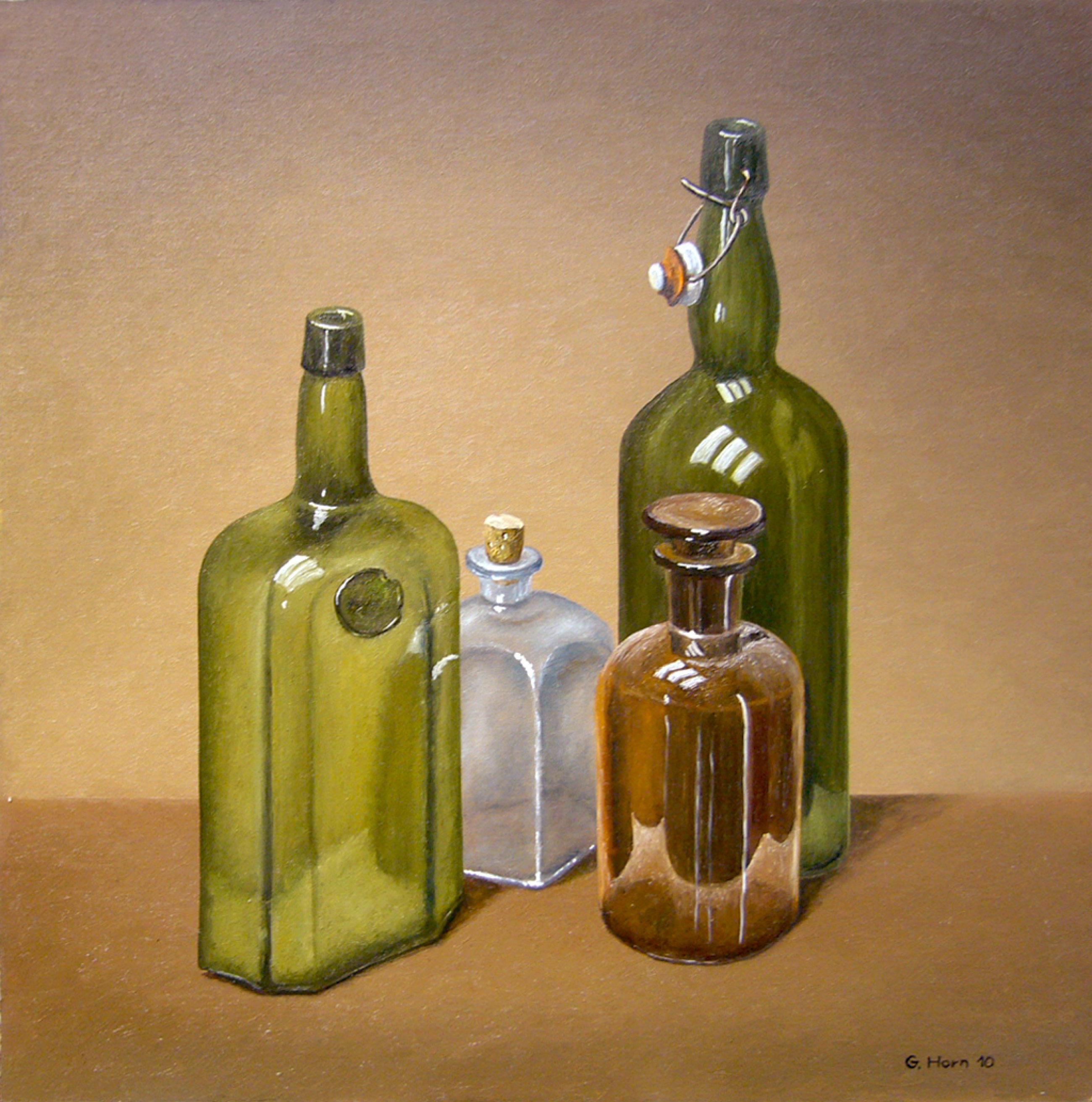 Abbildung von Flaschen 2010 von Günter Horn