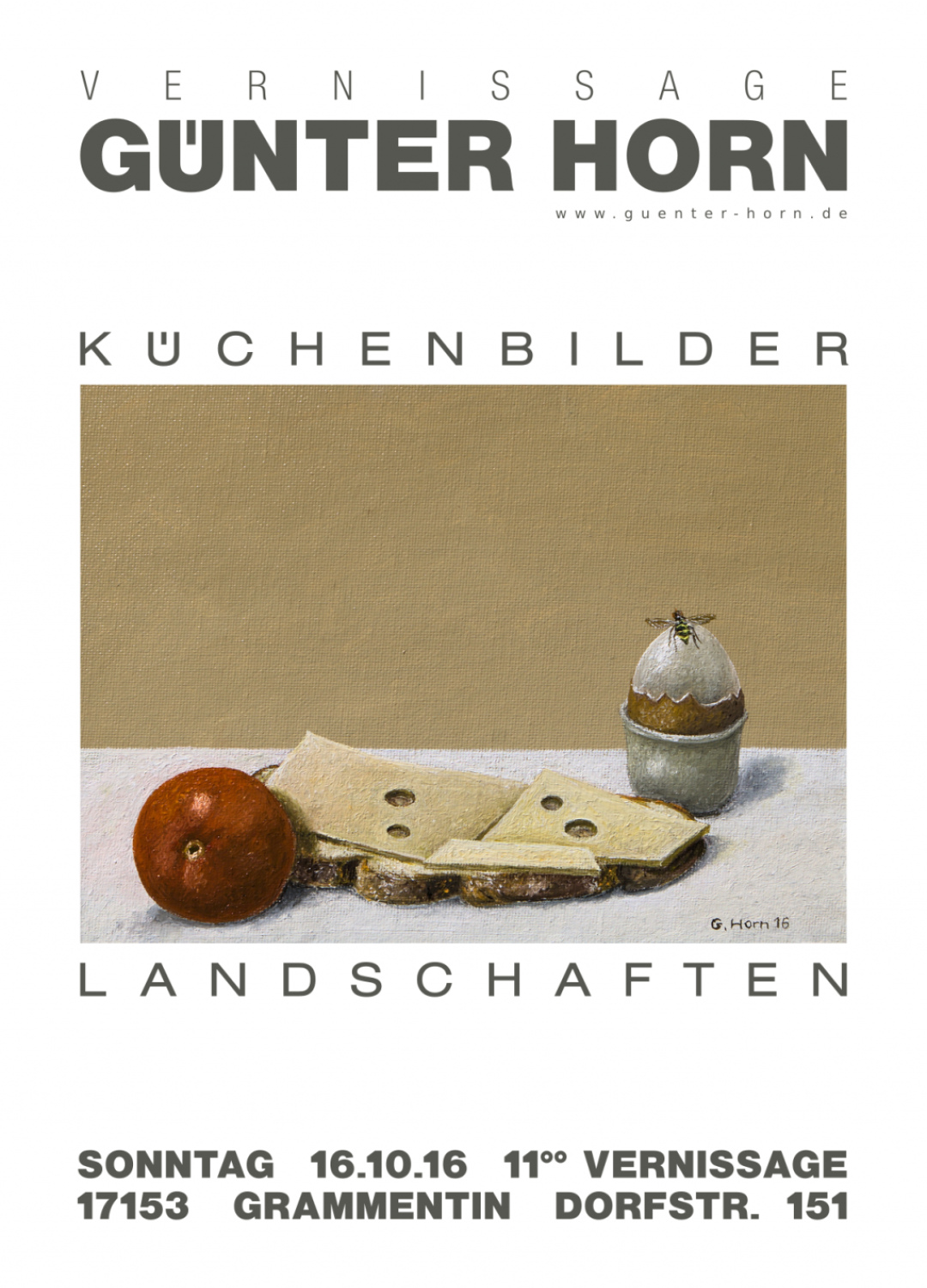 Abbildung von Vernissage Günter Horn Küchenbilder und Landschaften 2016